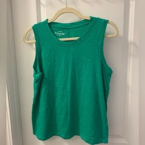 Jcrew Girlfriend Tank Green M
